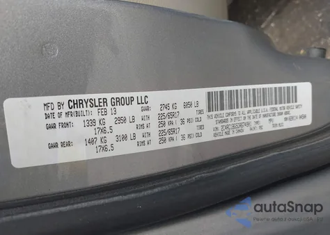 2013 Chrysler Town & Country Touring from USA, damaged, VIN 2C4RC1BG5DR674901